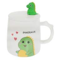Кружка с крышкой и ложкой &quot;Dinosaur&quot; - Кружка с крышкой и ложкой "Dinosaur"