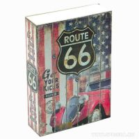Книга сейф "Route 66" средняя